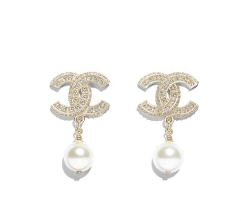 chanel grey xx|Chanel grey pearl earrings.